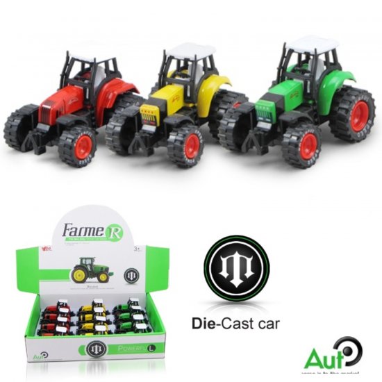 3\" Diecast Models Farm Tractor A (3 Colours Assorted) MY2573D-12